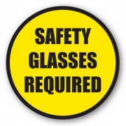 DuraStripe rond veiligheidsteken / SAFETY GLASSES REQUIRED